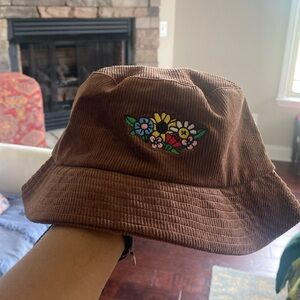 Lazy oaf brown corduroy bucket hat